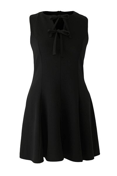 Trendyol Curve Μαύρο Finike Woven Φόρεμα Plus Size