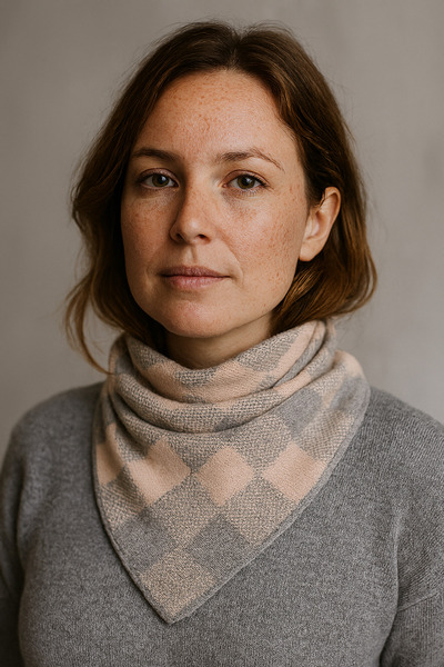 Sebir Moda Kareli Desenli Triko Fular