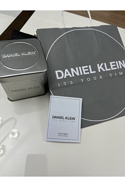 Daniel Klein Dkf.2315a Yeni Trend Rose Gold Renk Kasa Kahverengi Deri Kayışlı Köşeli Kadın Kol Saati