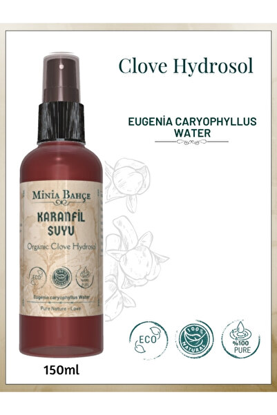 Minia Bahçe Bitki ve Sanat Atölyesi Karanfil Suyu, %100 Saf Ve Doğal. 150ml
