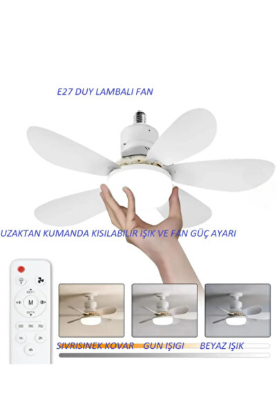 Acarlar Ticaret Sessiz Çalışma 5 Fan Kanat Ve Işıklı Uzaktan Kumandalı Tavan ...