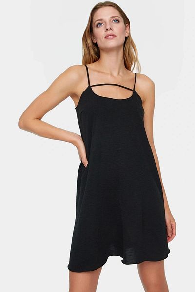 PayBuy Stylish Mini Dress Comfortable Shift Mold Aerobin Woven Summer for Daily Wear