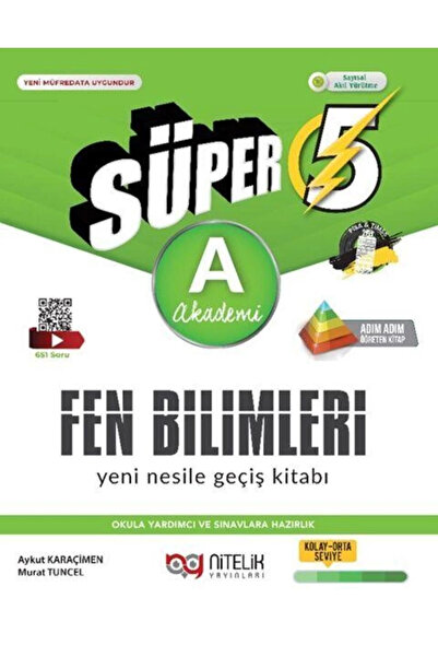 5. Sınıf Süper Fen Bilimleri A Yeni Nesile Geçiş Kitabı Nitelik Yayınları