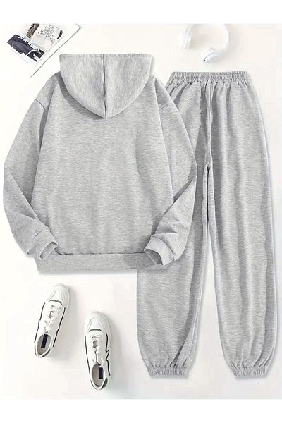 HOFFNUNG Full Hoodie Brooklyn New York Printed Tracksuit Set