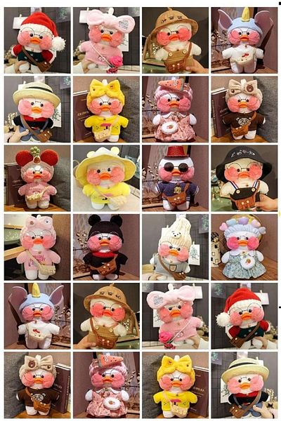OYUNCAKSAHİLİ Lalafan Fan Duck Plush Glasses Shoulder Bag Toy Hulv Vhosel Sen 29.5cm Soft Kavai Velvet Duck