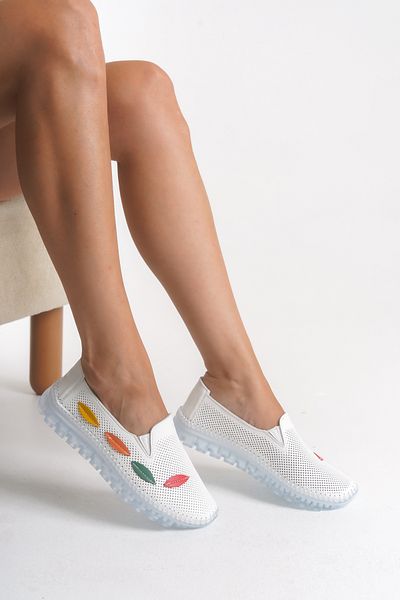 MOKKASHOES Genuine Leather Daily Young Women's Shoes Flexible Sole Maternity Shoes Comfort Sole