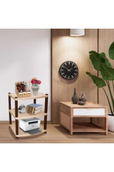 Living RACK TABLE 3 LAYER BEIGE