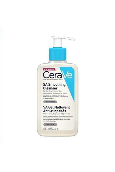 CeraVe SA Cleanser | Salicylic Acid Cleanser with Hyaluronic Acid, Niacinamide & Ceramides | 8 Ounce