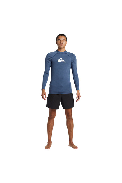 Quiksilver Everyday Upf50 Comp Ls Men's Blue Lycra Men's Lycra Aqywr03142