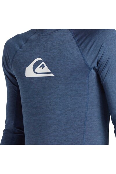 Quiksilver Everyday Upf50 Comp Ls Men's Blue Lycra Men's Lycra Aqywr03142