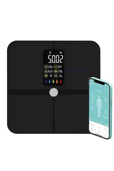 XPLORS Smart Scale ®, Body Analysis, 22 Indicators, G-Sensors, Bluetooth, Ios/android, black