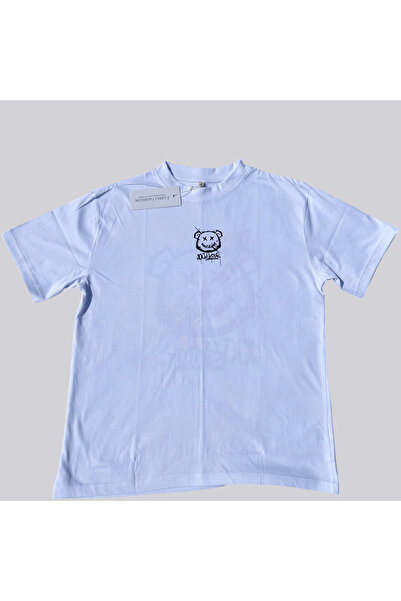 OEM Tricou bărbătesc supradimensionat, 100% bumbac, imprimeu grafic Urban Bear cu detalii colorate – Streetwear