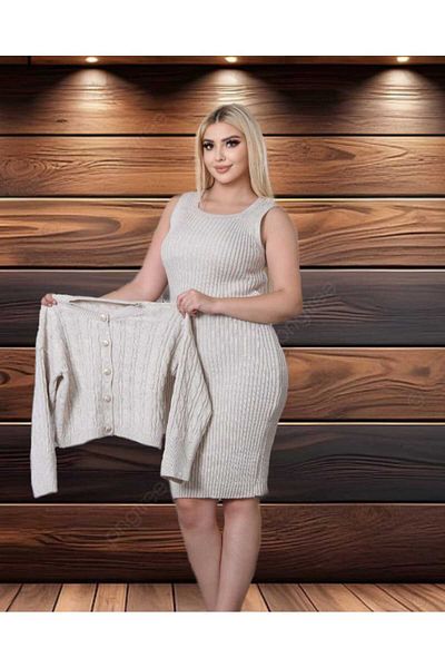 BOZKAYA ÖRME Double Suit Hair Knit Jacket
