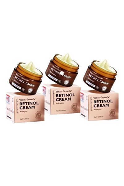 Vibrant Glamour كريم ريتينول مضاد للشيخوخة لإزالة التجاعيد وشد البشرة وجه لتج...
