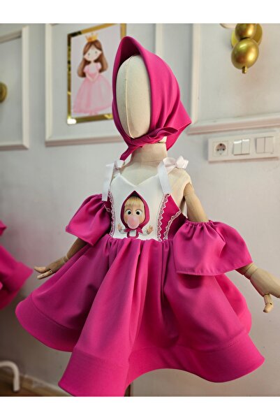 M&A Clothing Maşa ile koca ayı kostüm elbise,maşa kız cocuk elbise,maşa elbise