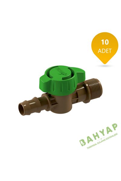 Bahyap 16x1/2MiniValve - External Thread, Drip and Irrigation Frog (10 Pieces)
