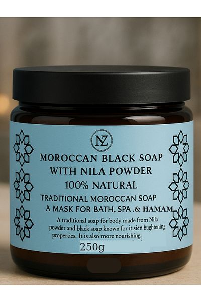 VİSKOYAT 250g, Body Peeling. Moroccan Black Soap – Nila Powder |   Spa & Peeling Soap, Body Peeling .250G