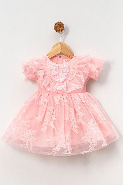 Baby Animals Baby Girl Dress Girls Kids Dress Birthday Party Wedding Dress Short Sleeve Lined Dress