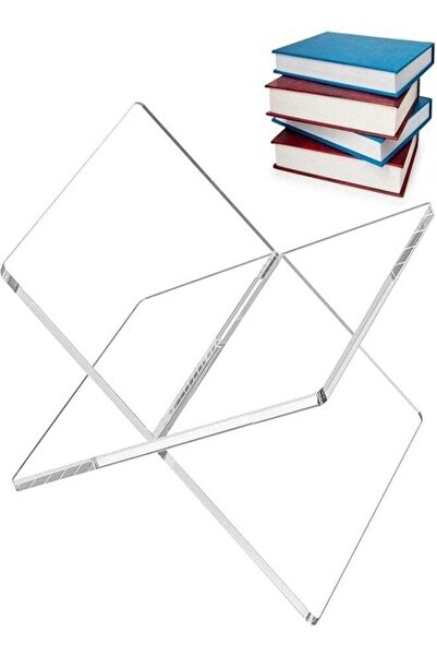 SMARTPOINTS حامل كتب أكريليك، حامل عرض أكريليك شفاف سميك للغاية وعملي