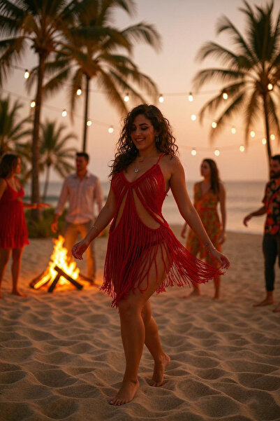 Zuviel Deco Handmade Macrame Dress - Handmade, for Beach and Festival