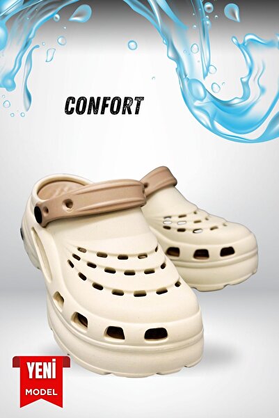 Moda Anna Sermoda High Double Sole Stone Sea Pool Sabo Doctor Nurse Hospital Comfort Daily Women's Slippers