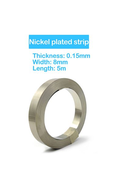 Choice Plated 015x8mm 5m/roll Pure Nickel Strips For Lithium Battery Pa Welding 99.6% Purity 16ft Nickle T