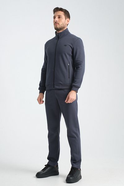 Shooter Smoke Grey Χειμερινή ανδρική αθλητική φόρμα Thermosoft Technology Inside Lamb Look Regular Fit