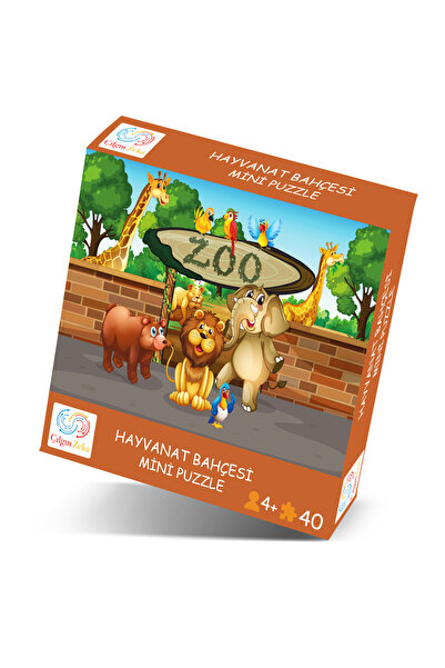 Çılgın Zeka Hayvanat Bahçesi Mini Puzzle 40 Parça 3-7 Yaş Çocuk Puzzle Yapboz