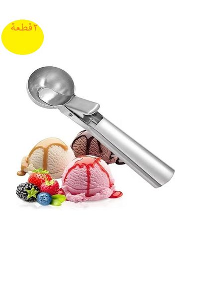Generic 2pcs Stainless Steel Dessert Spoon, Ice Cream Scoop