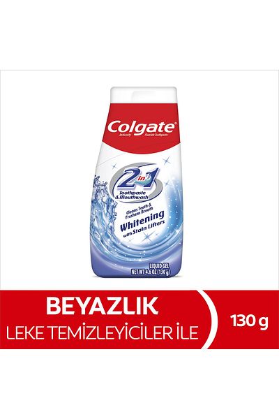 Colgate Toothpaste 2IN1 Whiteness gel 130 gr 136 ML (4.6OZ)