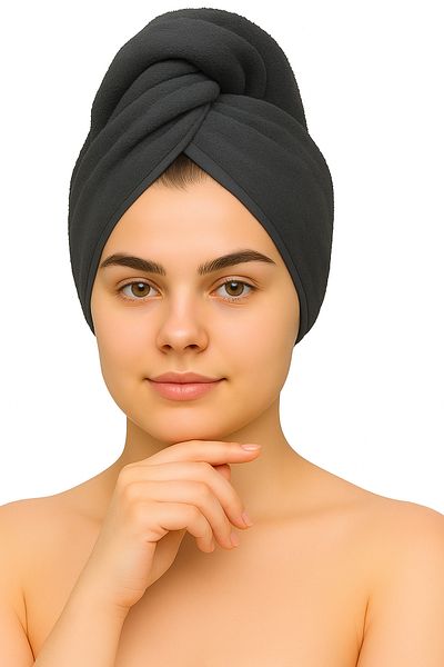 embays collection Button Elastic Hair Towel, Hair Cap, Makeup Cap, Facial Care Towel,