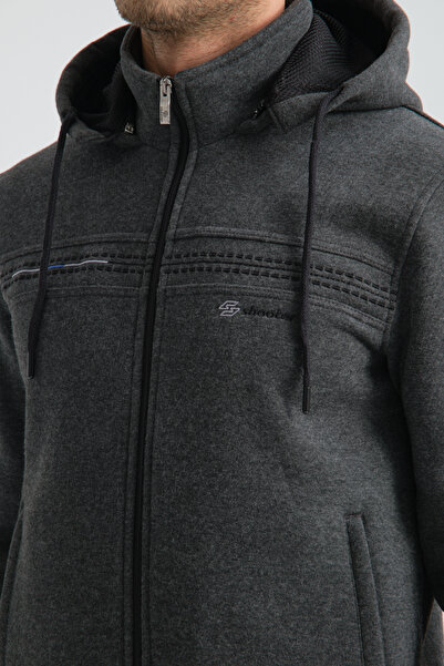 Shooter Ανδρική αθλητική φόρμα Premium Anthracite Winter με κανονική κουκούλα