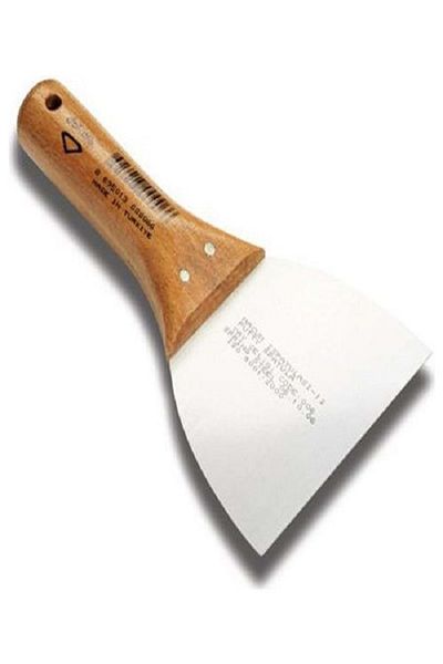 Dekor 001 Putty Spatula 6 cm Wooden Handle Spring Steel