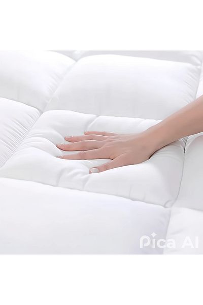 aram Royal Cloud Mattress Topper for a sleep among the clouds, made of microfiber material, 14 cm high, size 200*200 cm