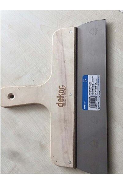 Dekor 045 Curved Handle Spatula 20 cm Wooden Handle Spring Steel