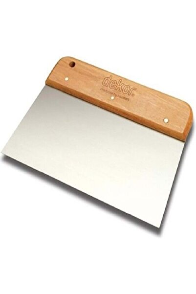 Dekor 042 Geniş Ispatula 22 Cm Ahşap Saplı Yay Çeliği