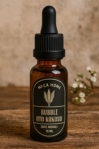 Mi-ÇA HOME Oto Kokusu Sakız Aromalı Esansiyel Uçucu Yağ Damlatmalı Koku Difüzörü Esans Parfüm 10 ML