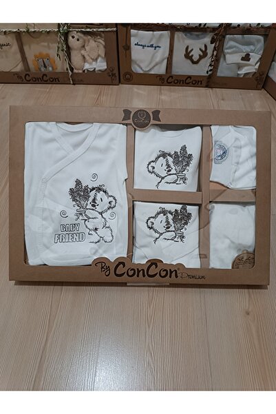CONCON %100 Pamuk 8 parça Hastane Çıkış seti