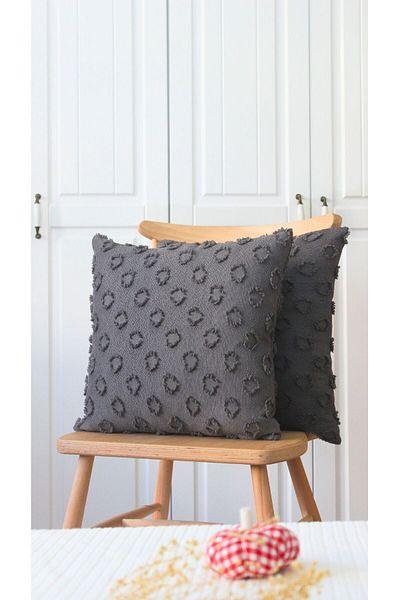 ARVA Home Luxury Decorative Tasseled Cotton Throw Pillow Comfortable Sofa Pillow Case Custom Design 43X43