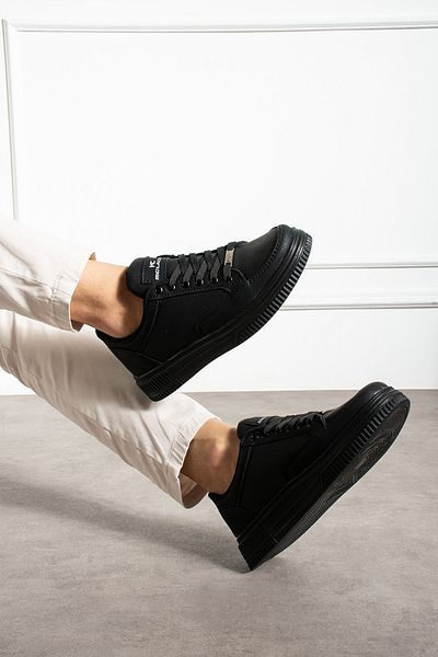 MCLACOS Men's Sneaker Casual Sports Shoes High Sole Black - Comfortable Design X5