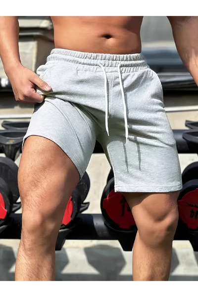 GOLSREY Sada 2 pohodlných unisexových sportovních šortek z česané bavlny