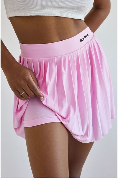 DryMod Fustă de tenis sport cu talie înaltă plisată cu pantaloni scurți