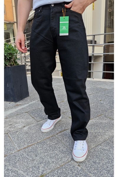 Ceza Denim Black Baggy Fit Comfortable Men's Jeans - 100% Cotton, Lycra Free