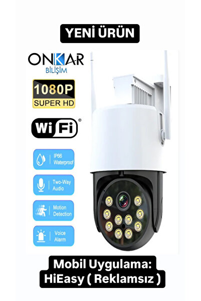 Onkar Bilişim Inox X-100 3mp Wifi Kablosuz Güvenlik Kamerası Hareketli Sesli ...