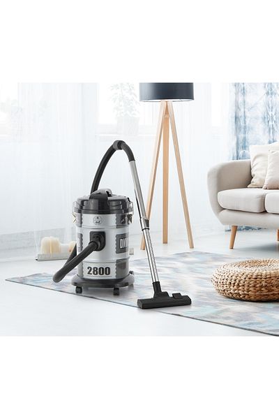ALSAIF Electric Drum Vacuum Cleaner, 2000w, Silver