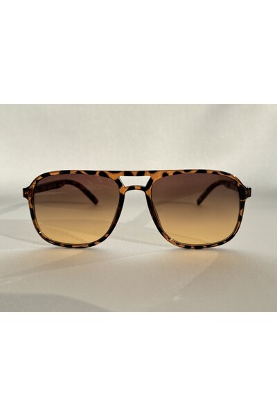 MONAL FRAUDE LEOPARD نظارات شمسية PİLOT BROWN زجاج متدرج