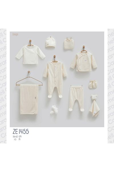 Caramell Barbosa Cute Bear Teddy Bear Patterned 10-Piece Hospital Release (56-62cm) Ze1455 New Season 2025