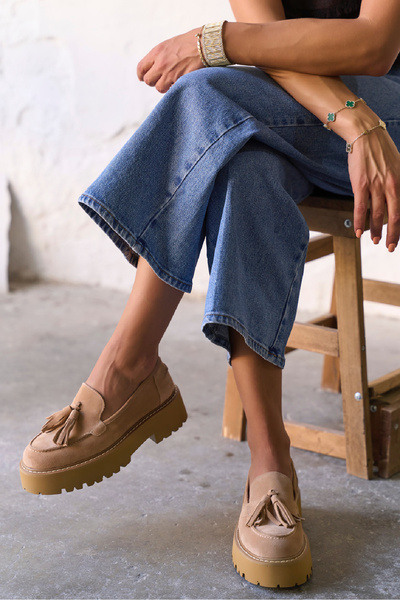 PELİN'İN AYAKKABILARI BARNES BAL SÜET MAKOSEN