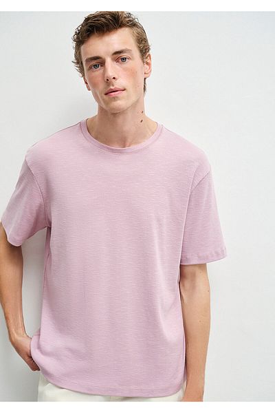 Mavi Μωβ Basic T-Shirt Κανονική Γραμμή / Κανονική Κοπής 0612944-71068