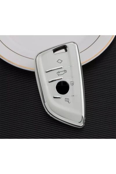 AYZ GARAGE Bmw (carcasă nouă) Material Tpu Husă pentru chei albă